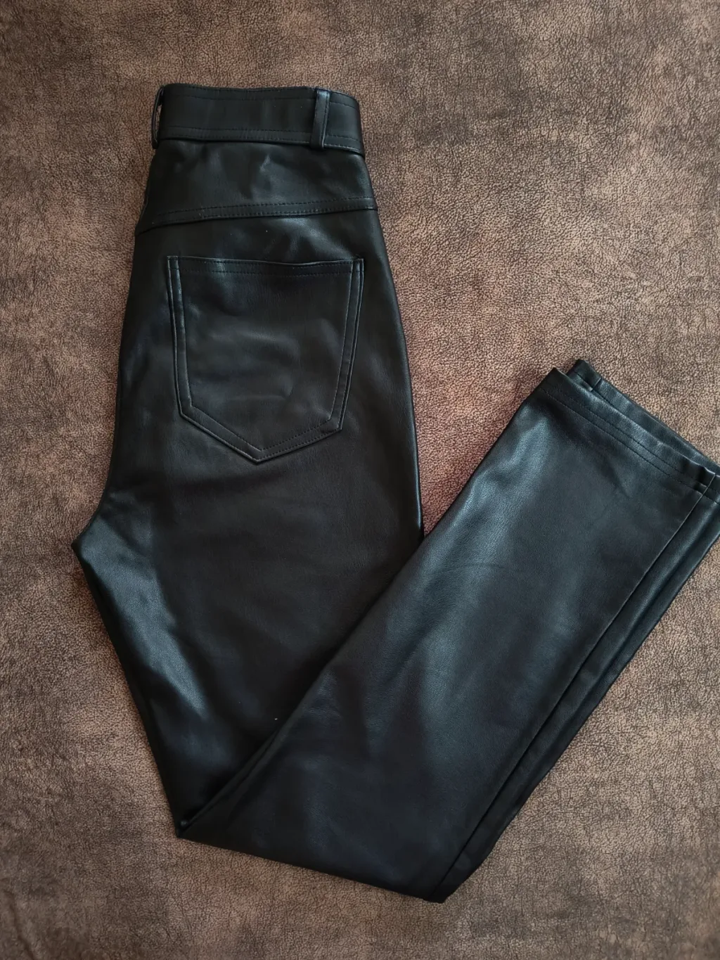Шкіряні штани Stradivarius, розмір ХS/S