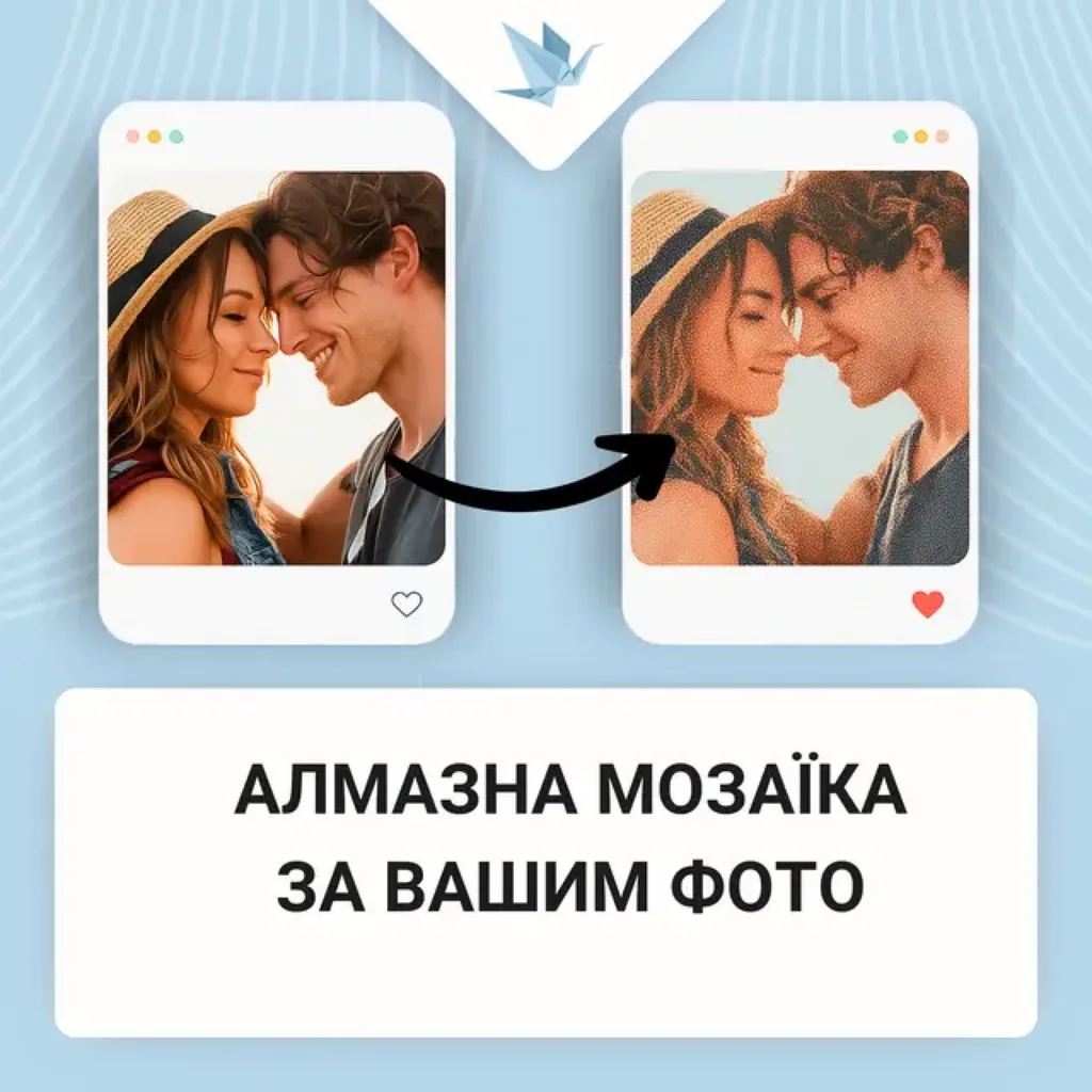 Алмазна мозаїка за вашим фото